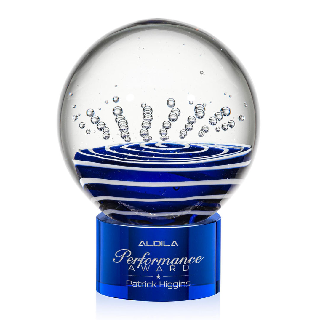 Tranquility Award on Marvel Base - Blue