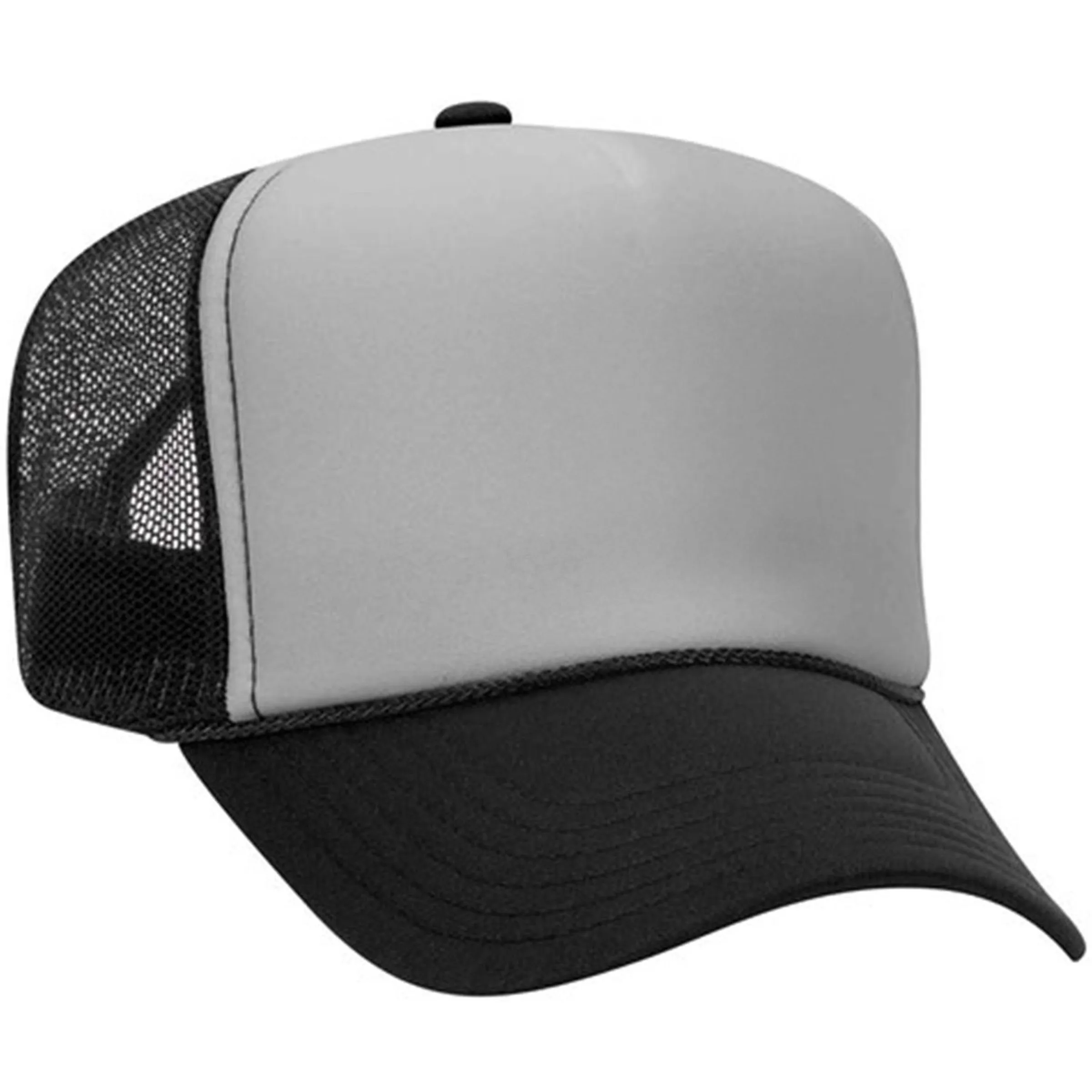OTTO 5 PANEL HIGH CROWN MESH BACK TRUCKER HAT 62