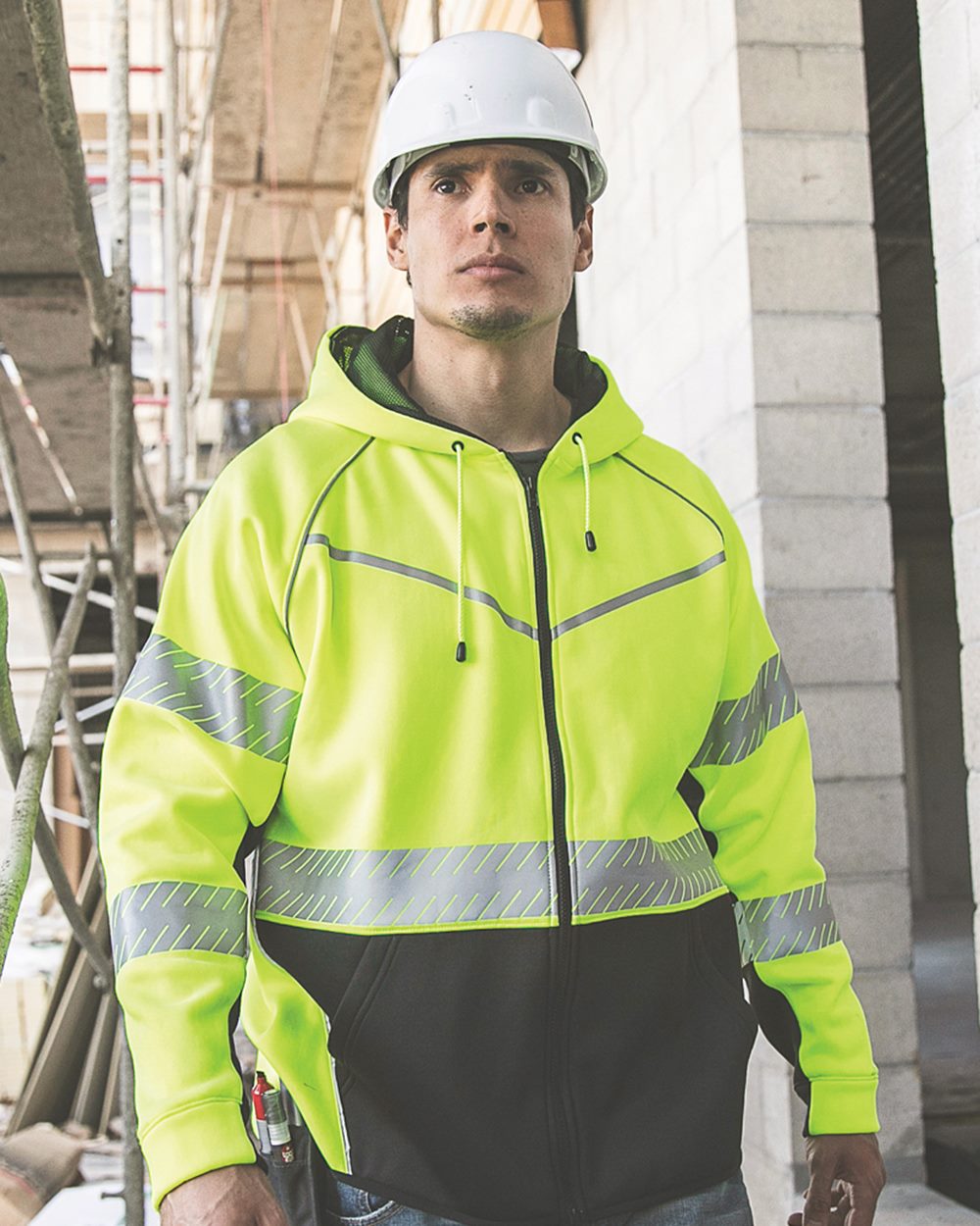 Premium Black Series Full-Zip Hooded Sweatshirt