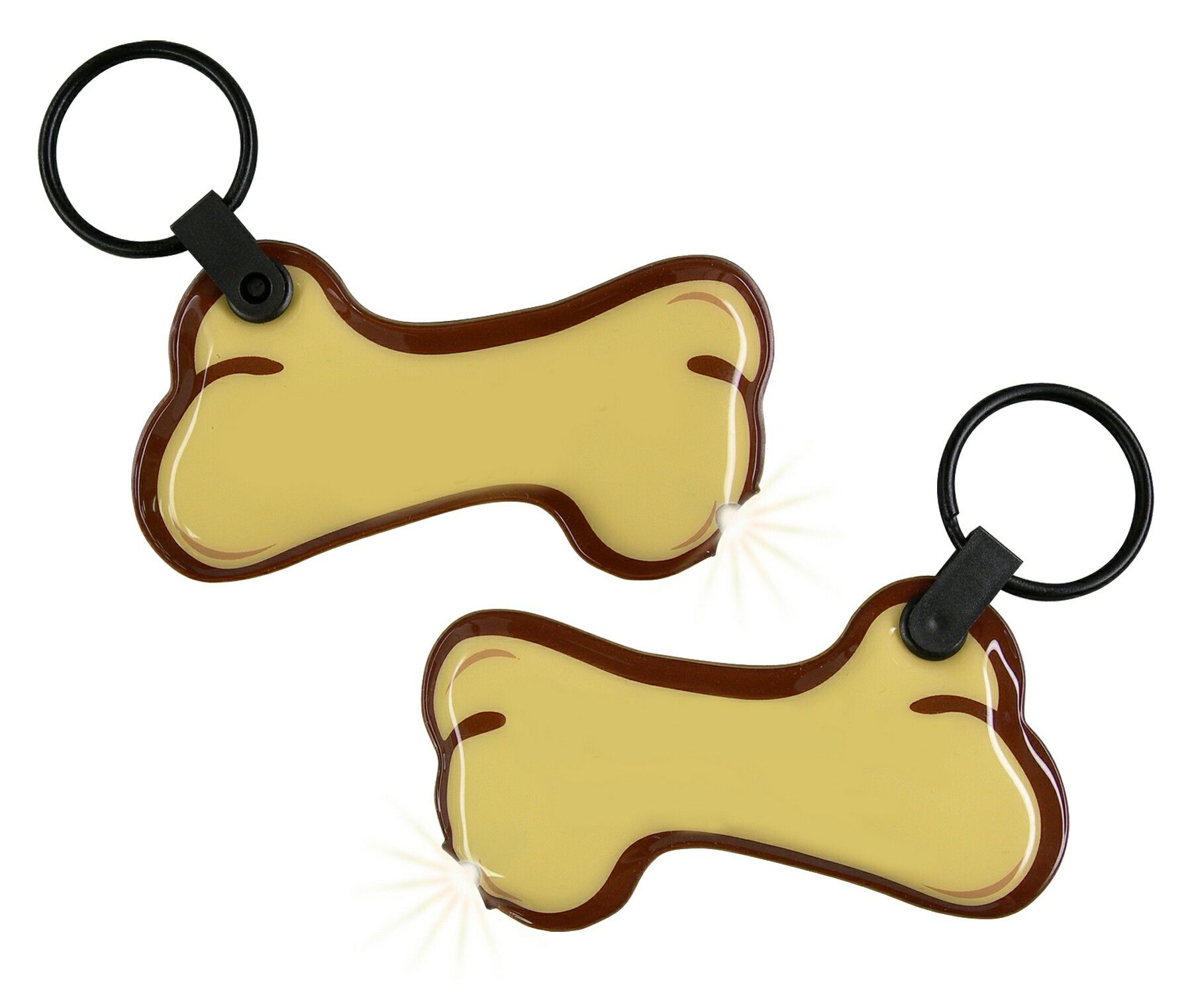 ShapeLights™ Color-A-Shape Key Ring Flashlight (Bone)