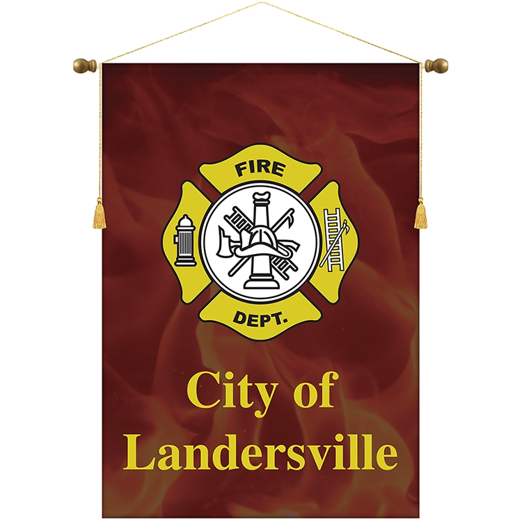 30" x 42" Podium Banner, Straight Cut/ No Fringe 2