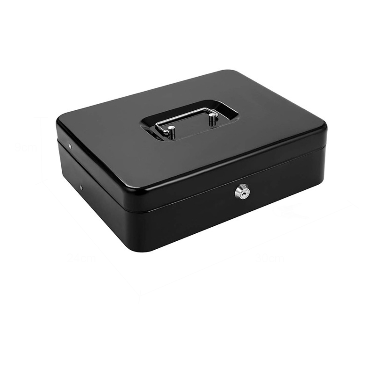 Small Cash Box w/ Lock and Slot 8