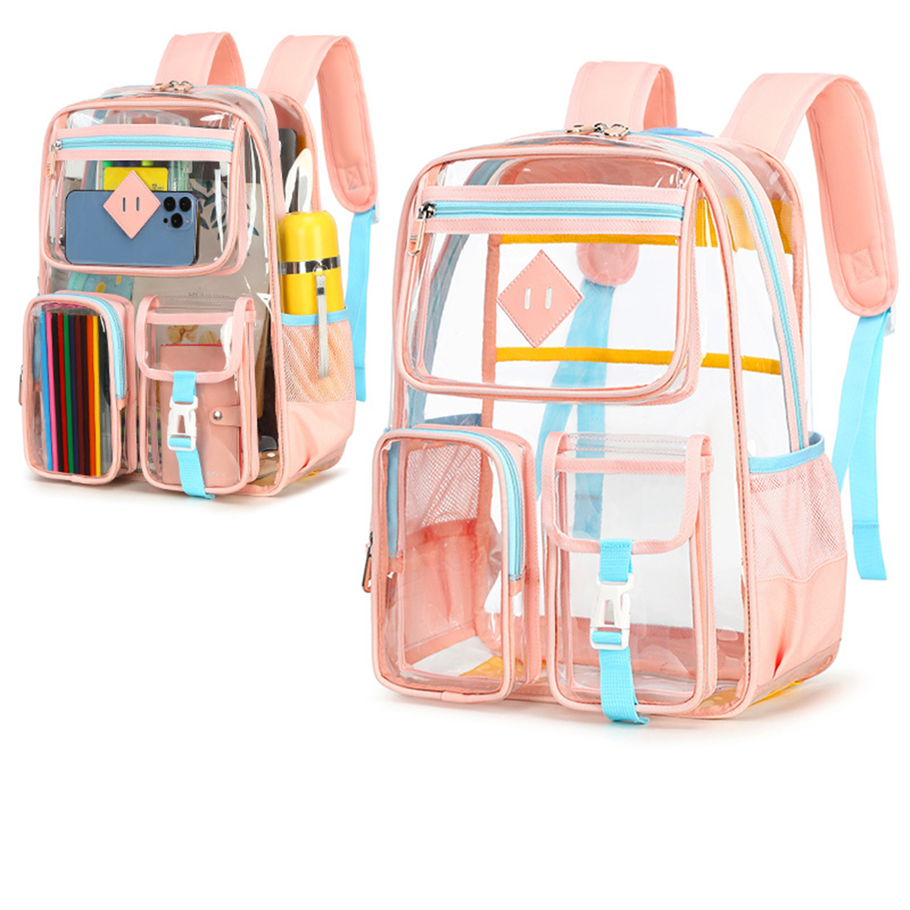 Large Clear Waterproof PVC Backpack 13