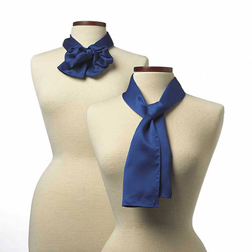 Royal Blue Polyester Satin Scarf - 8"x45" 2