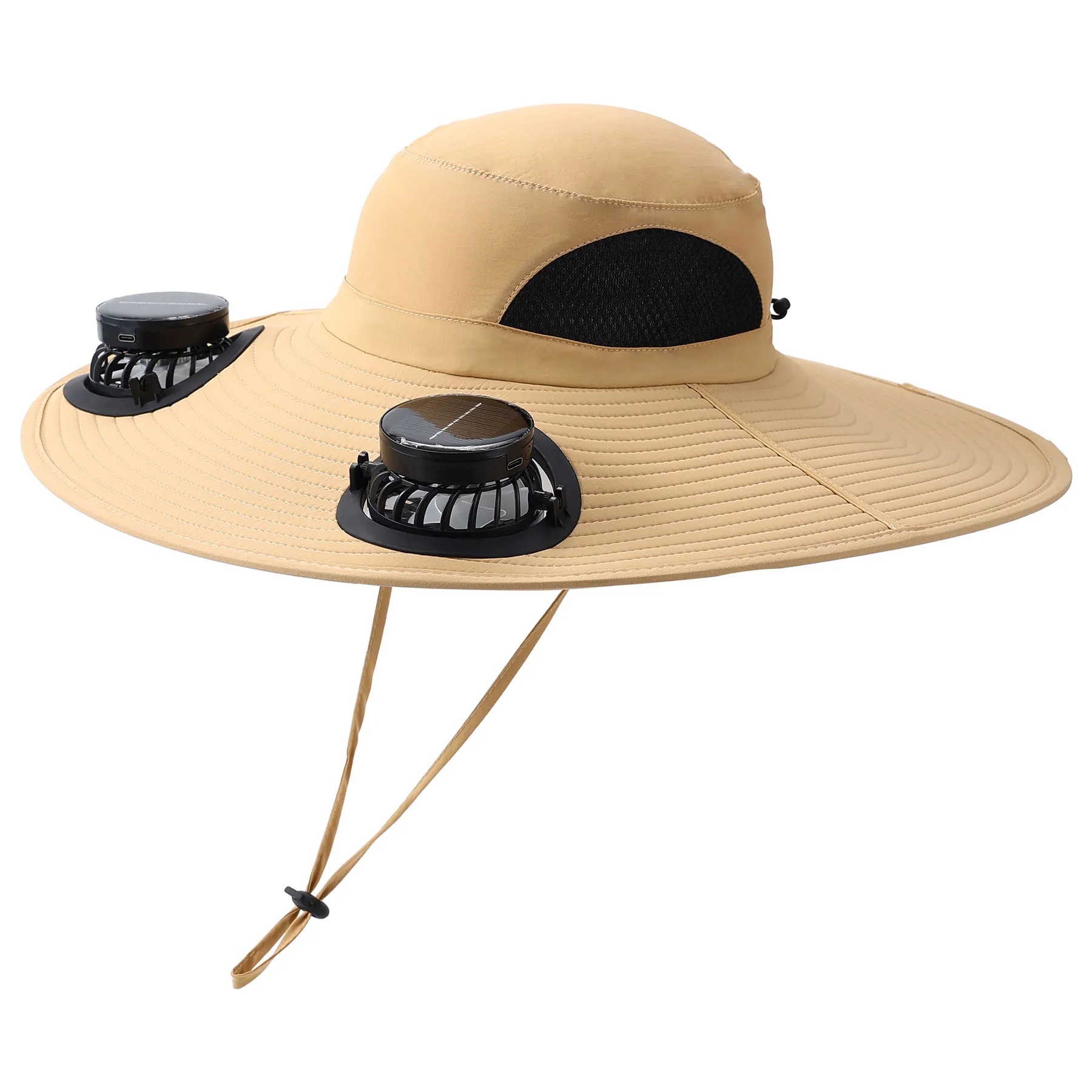 Wide-brim solar fan hat, bucket hat 3