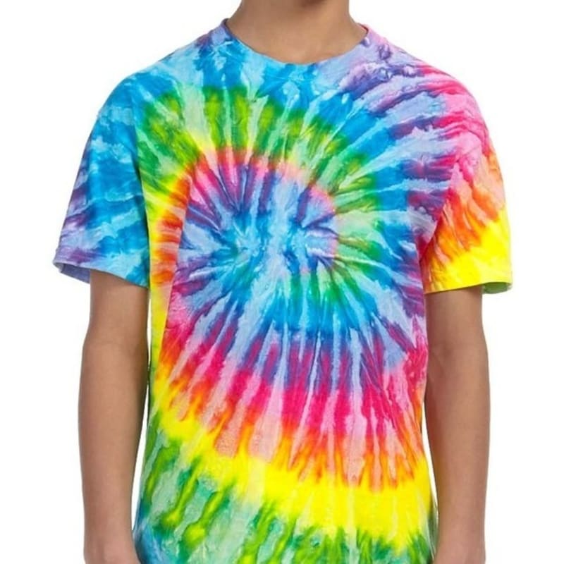 Tie-Dye Youth 5.4 Oz., 100% Cotton Tie-Dyed T-Shirt 21