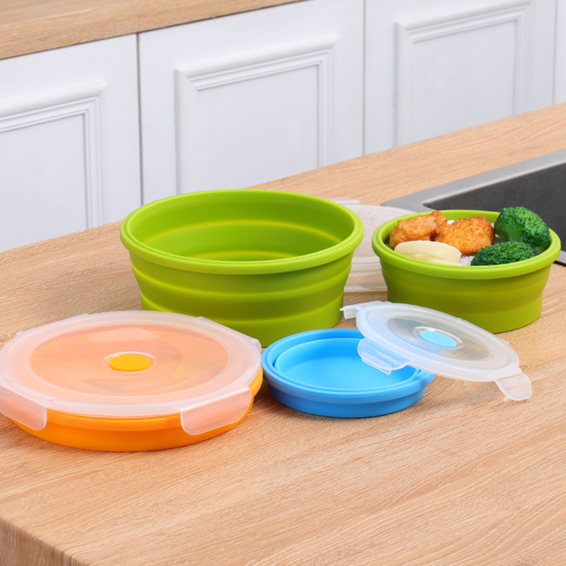 Foldable Collapsible Food Container 3