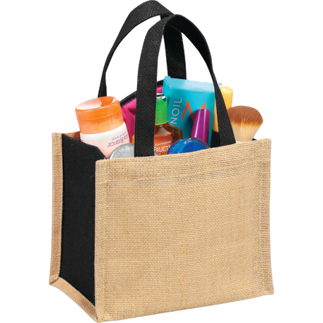 Mini Jute Gift Tote, custom tote bag with logo imprint 2