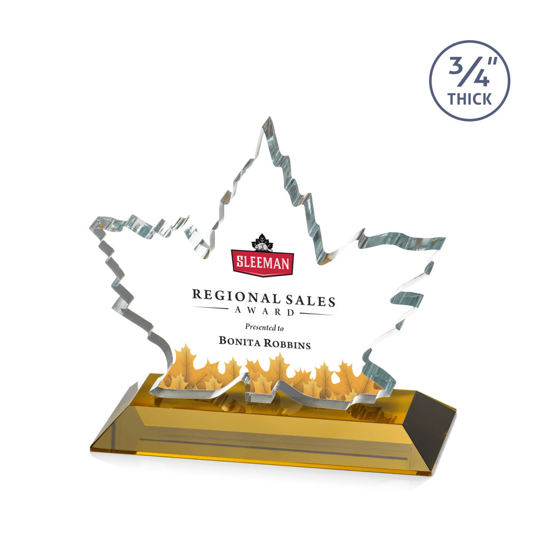 Maple Leaf VividPrint™ Award - Amber 6