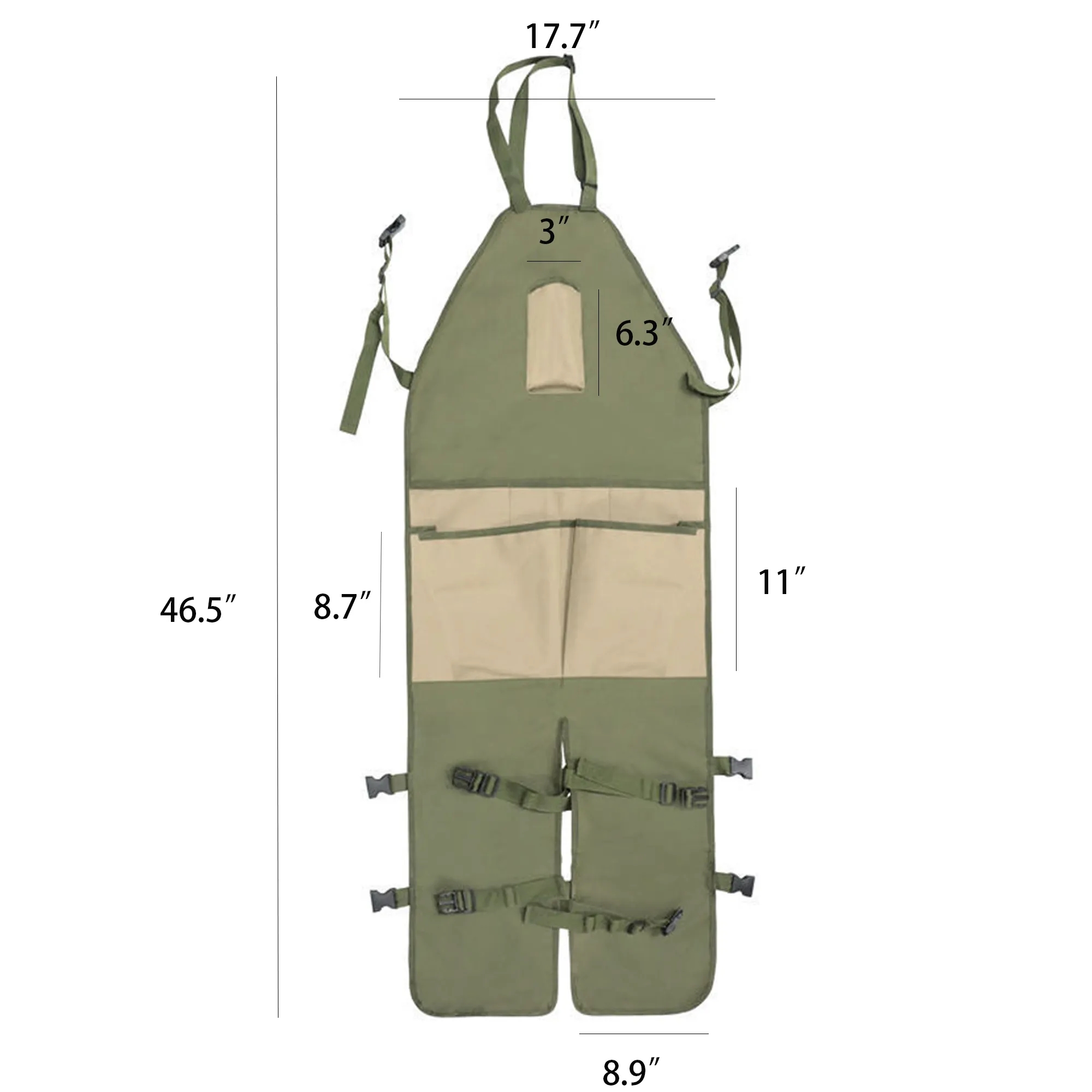 Gardening Apron with Extended Leg Protection 1