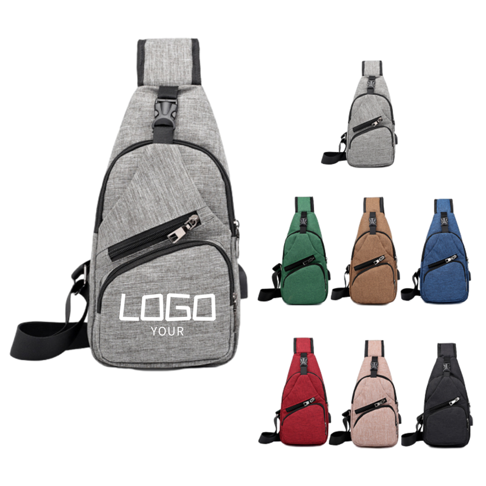 Oxford Cloth Shoulder Bag 1