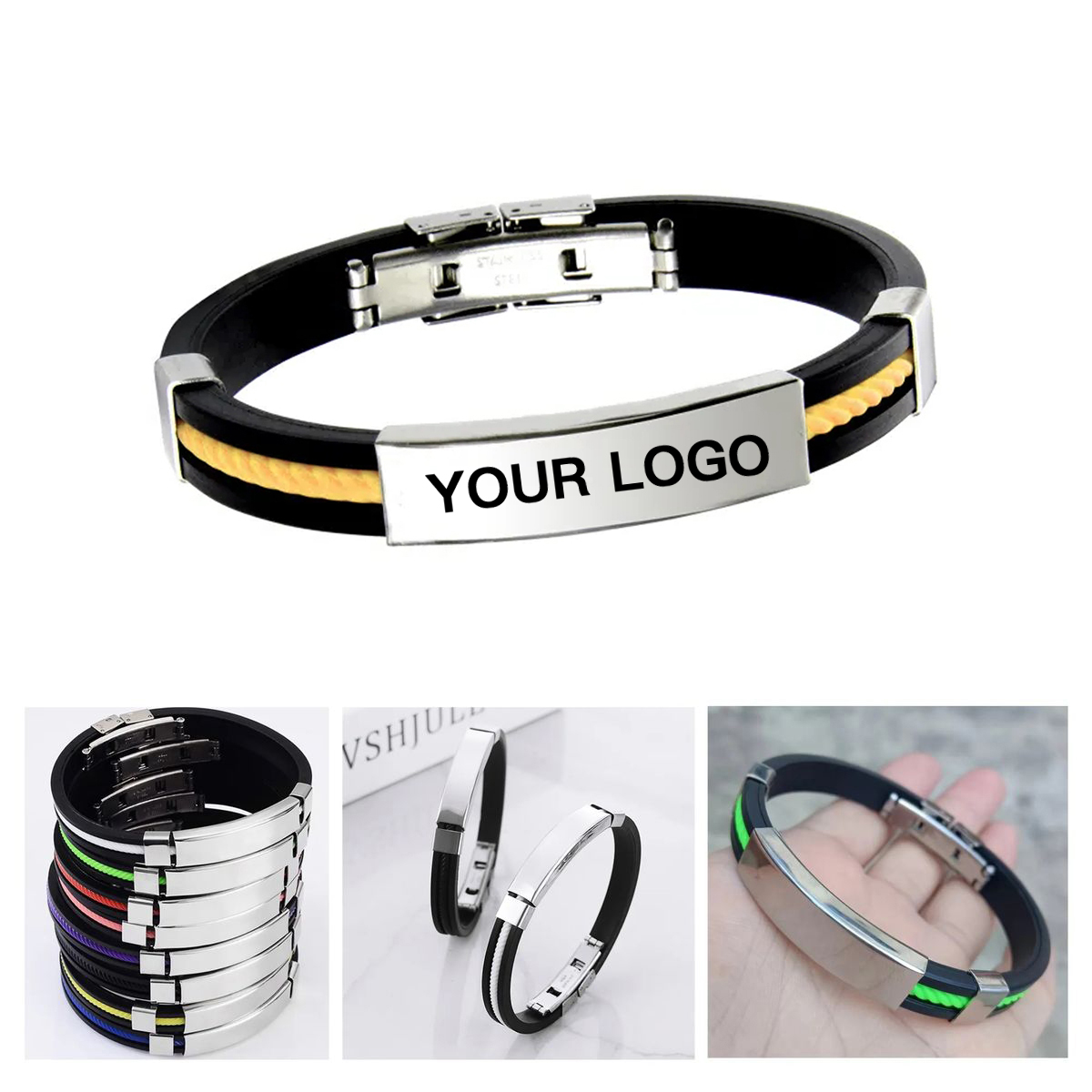 Silicone Titanium Bracelet for Sports or Events 3