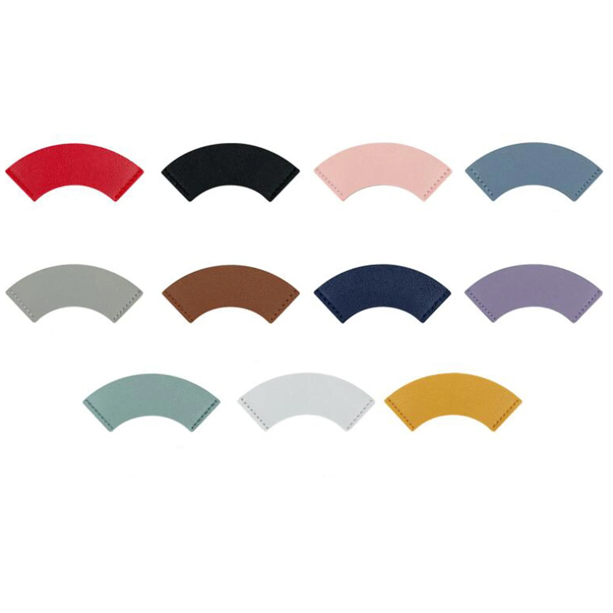 MOQ 50PCS Leather Heart Corner Bookmark Custom 2