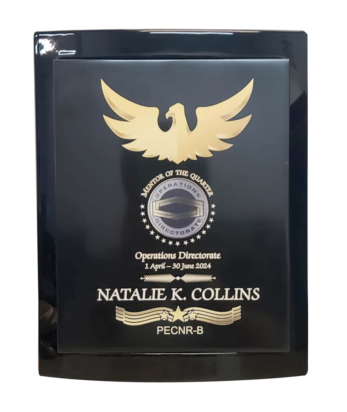 Eclipse Plaque with Marble Insert 2