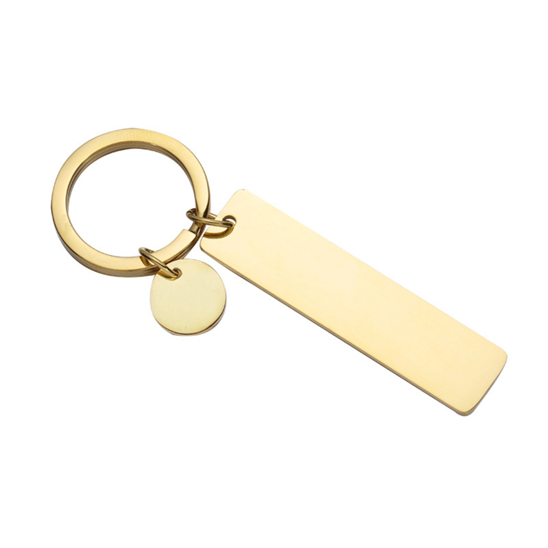 Stainless Steel Rectangle Keychain 5