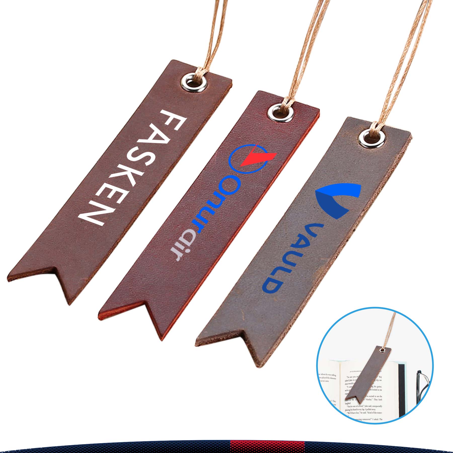 Handmade Leather Bookmark 2