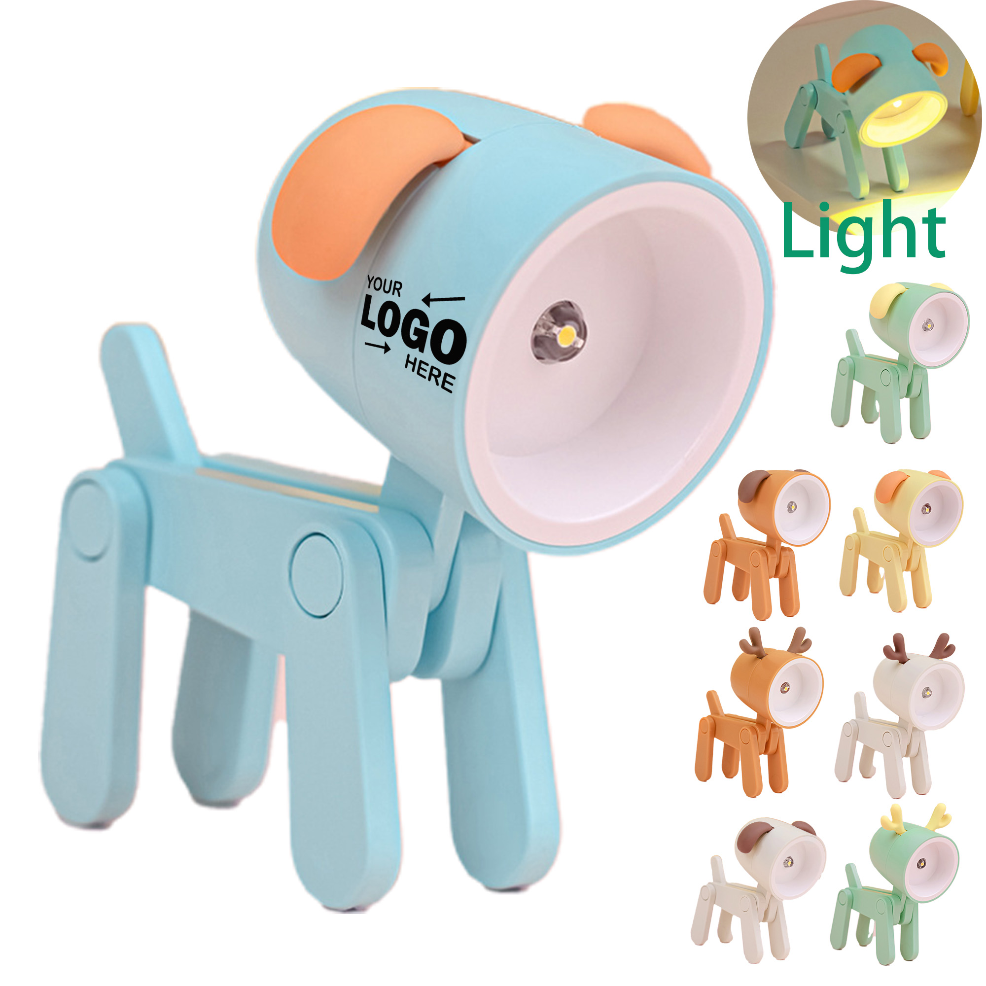 Cute Puppy LED Bedroom Night Light 2
