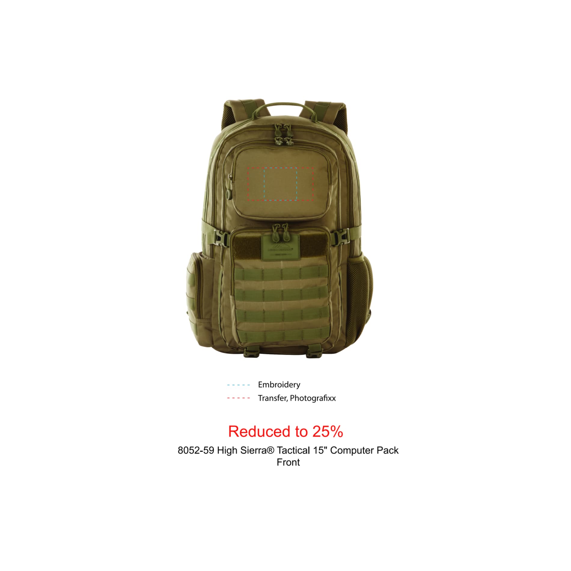 High Sierra Tactical 15" Computer Pack 15