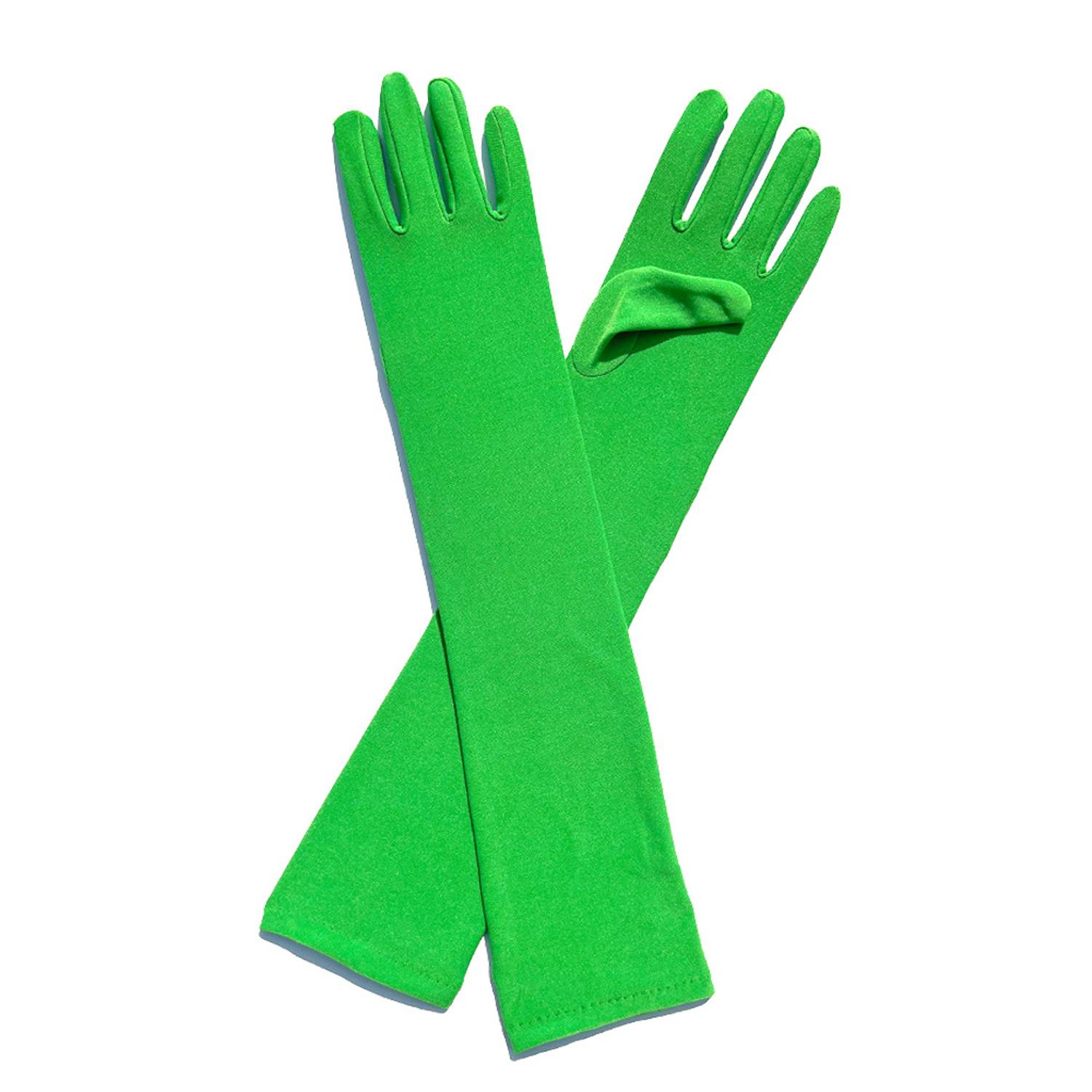 Women Long Stretchy Party Gloves 16