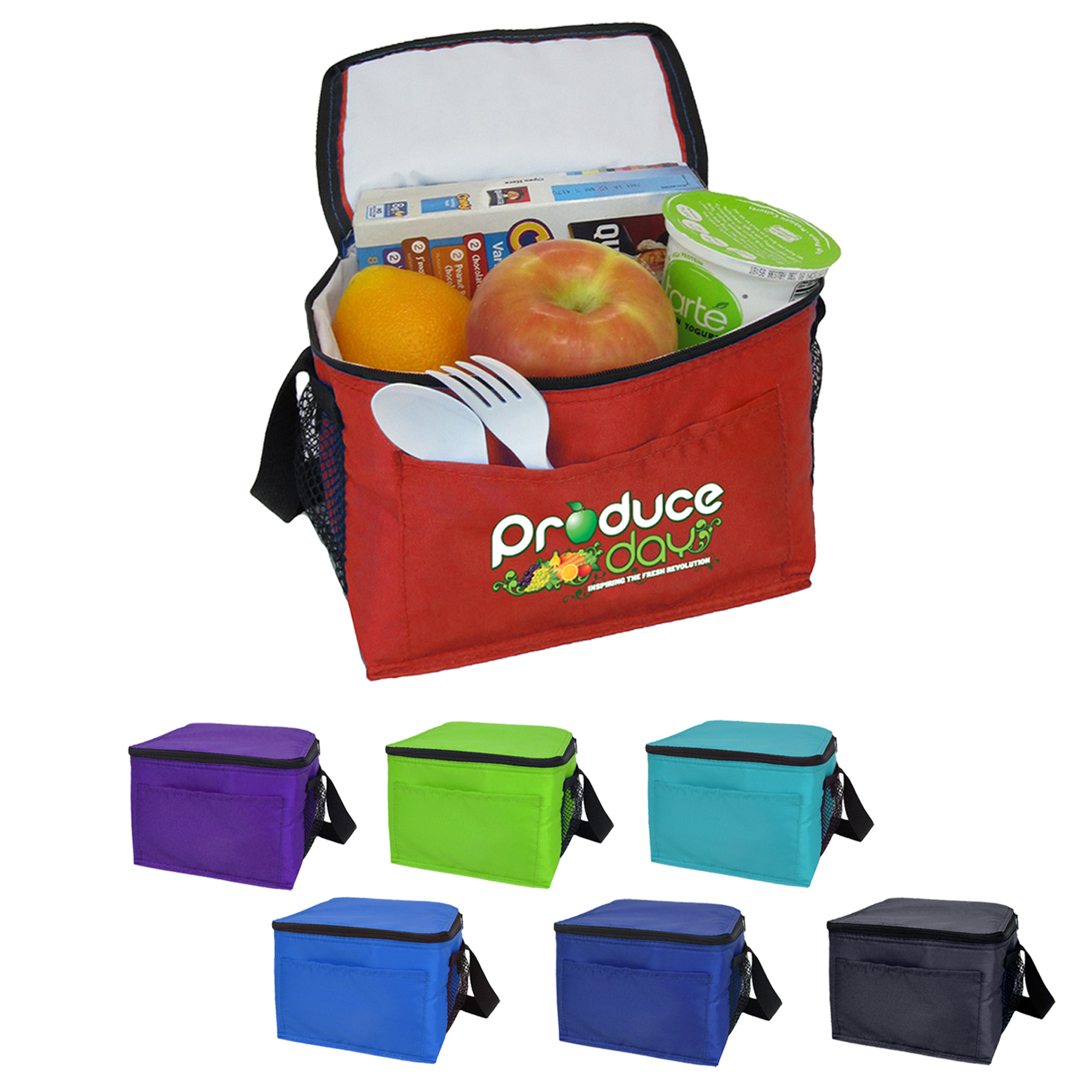6-Can Cooler with both side mesh pockets 8