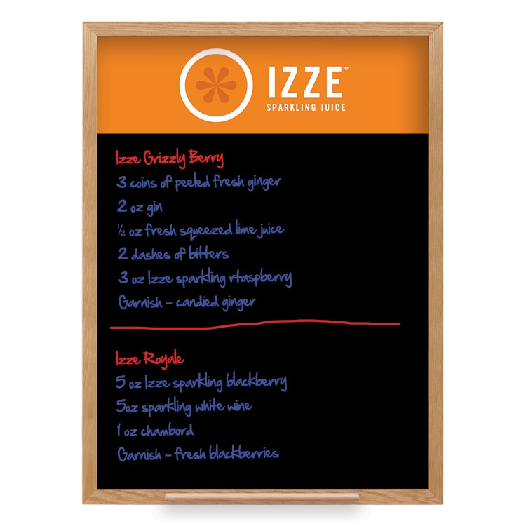 Wall Oak Frame Wet-Erase Board with Tray 36"w x 48"h