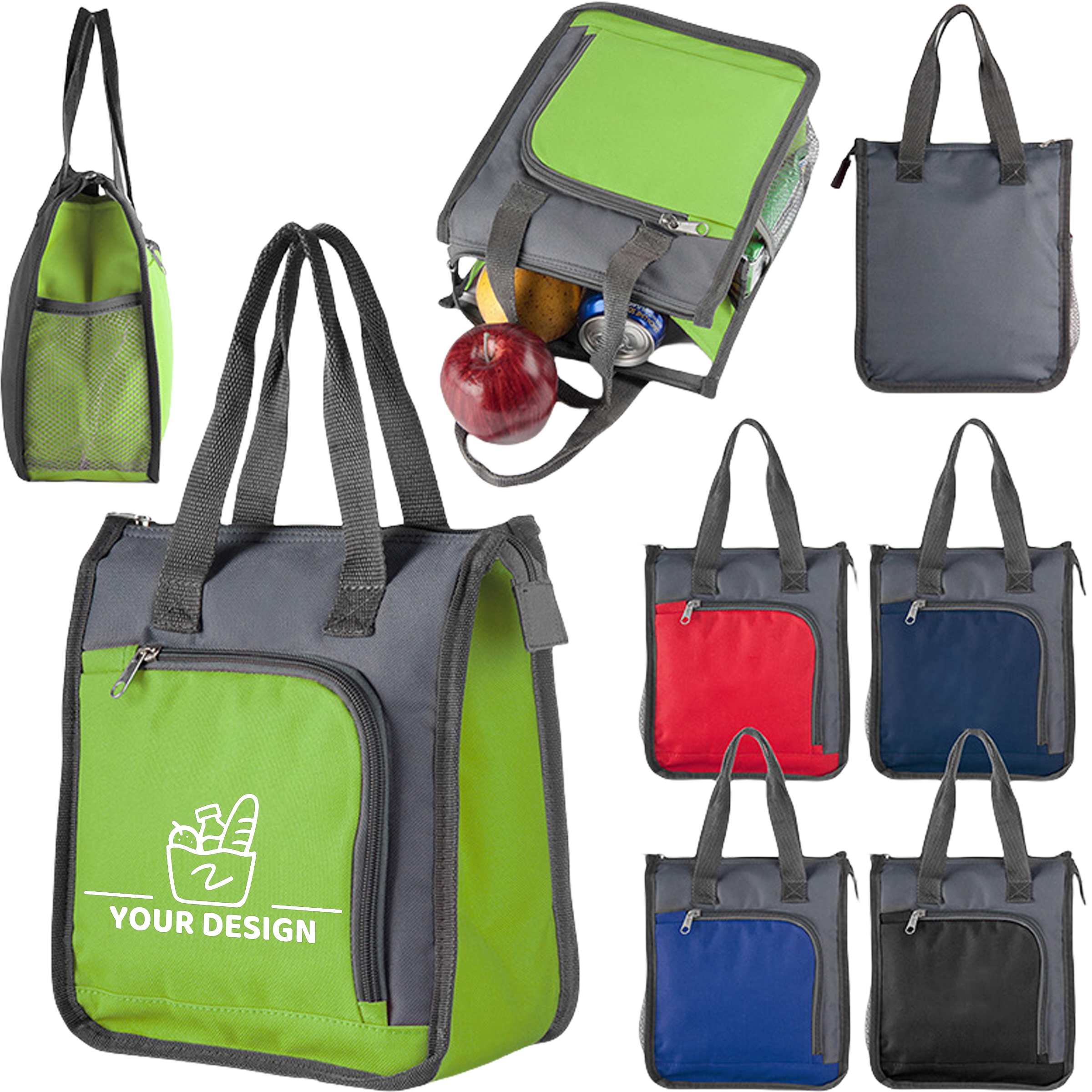 Portable Insulation Oxford Cloth Lunch Tote Bag 5