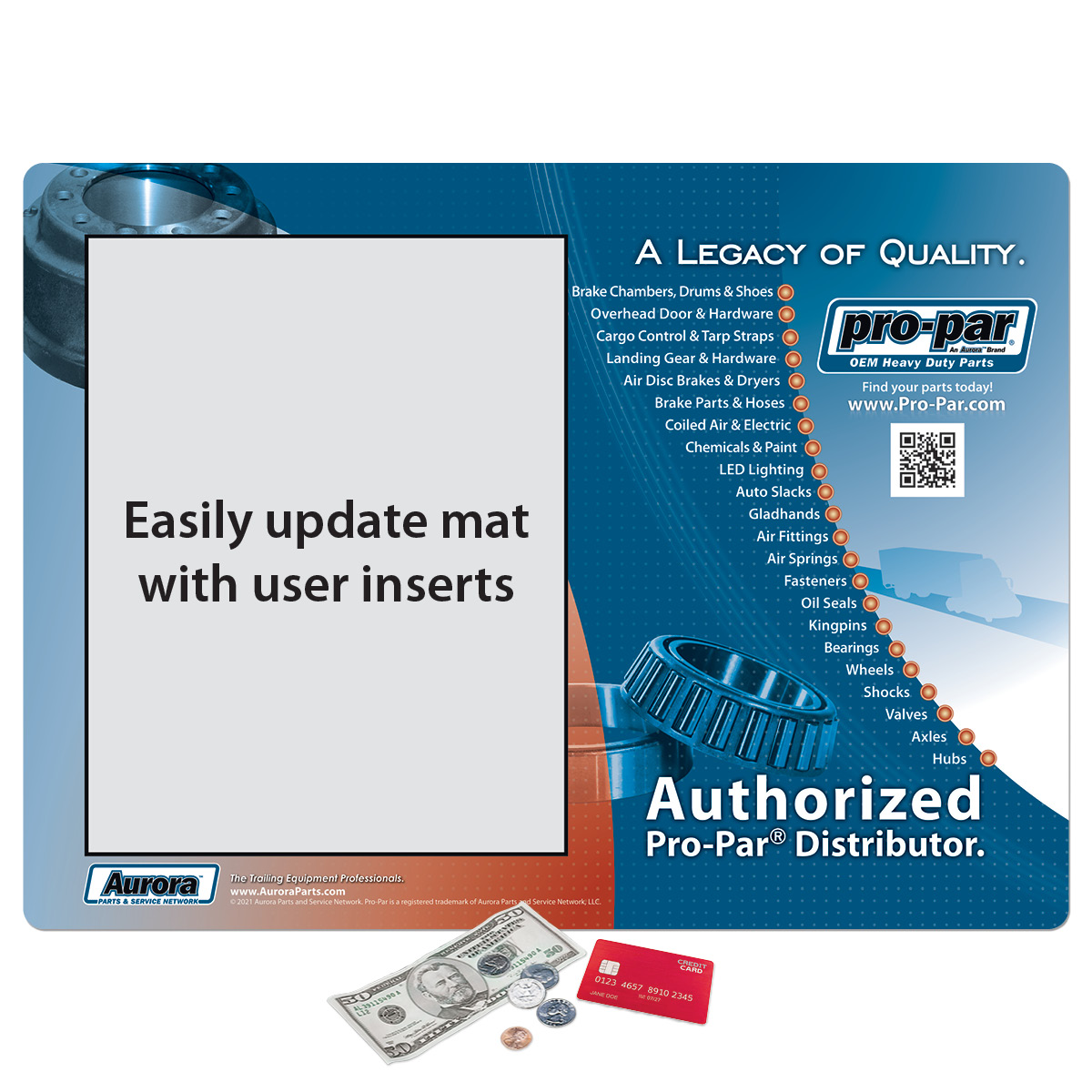 Frame-It Flex Heavy Duty Window Counter Mat-14"x19"x1/8"