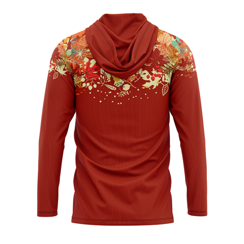 Unisex & Kids' Sublimation 140G Mesh Long Sleeve Hooded Tee 4