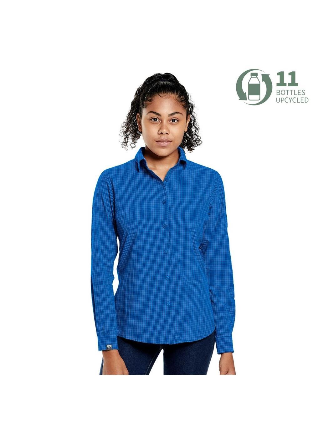 Storm Creek Women's Influencer 4-Way Stretch Microplaid Woven Shirt 10