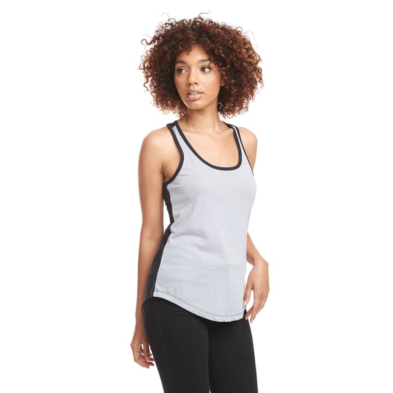 Next Level Apparel Ladies' Ideal Colorblock Racerback Tank 4