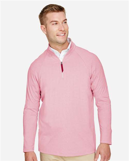 Men's CrownLux Performance® Clubhouse Micro-Stripe Quarter-Zip Pullover - DG480 19