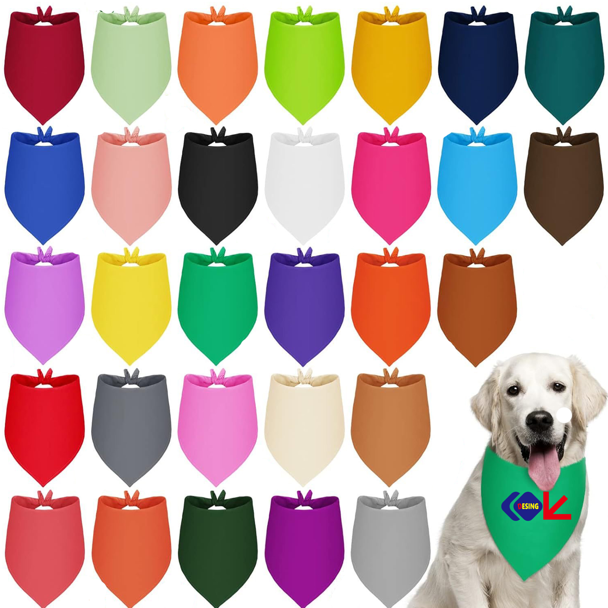 Pet Bandana Dog Scarf Saliva Towel Fashion 2