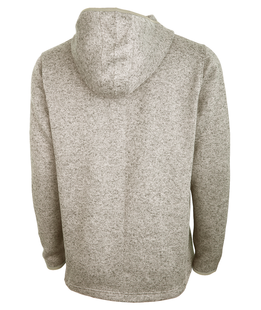 Men's Heathered Fleece Quarter Zip Hoodie