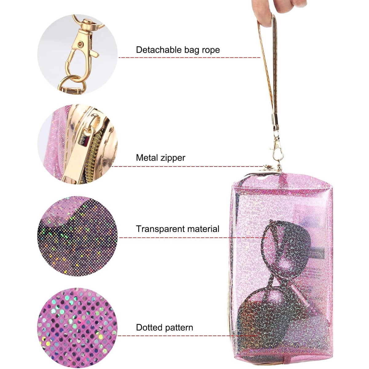 Pvc Transparent Waterproof Cosmetic Bags 5