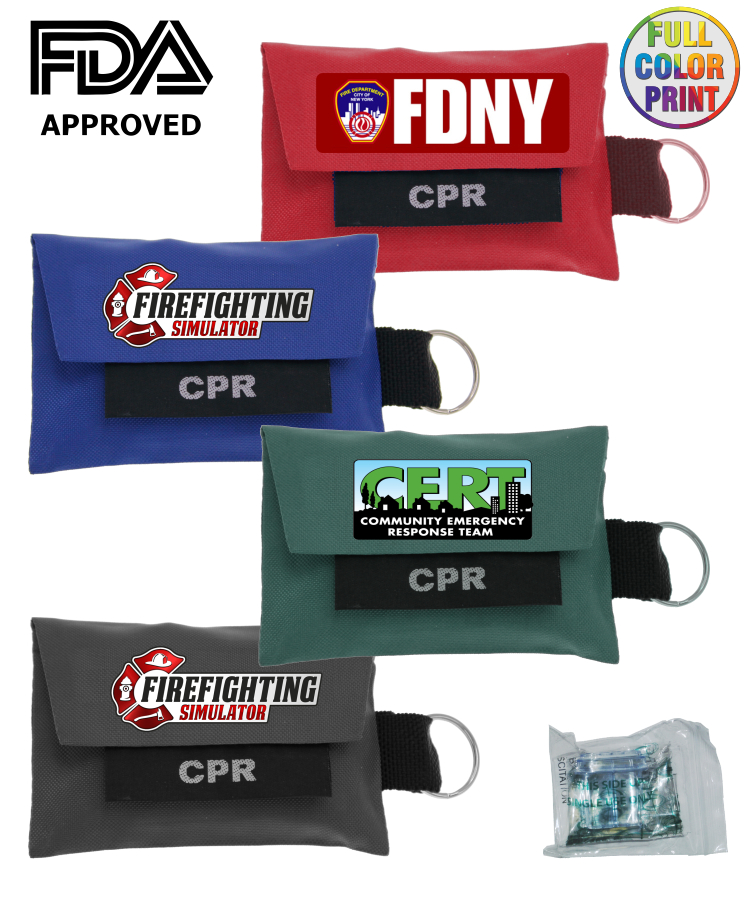 CPR Shield Pouch with Attached Key-Chain - FDA APPROVED! 1