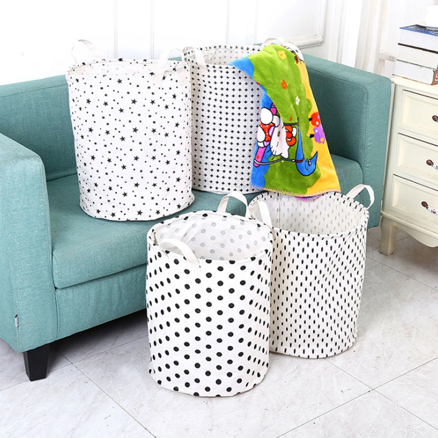 Drawstring Clothes Hamper 2