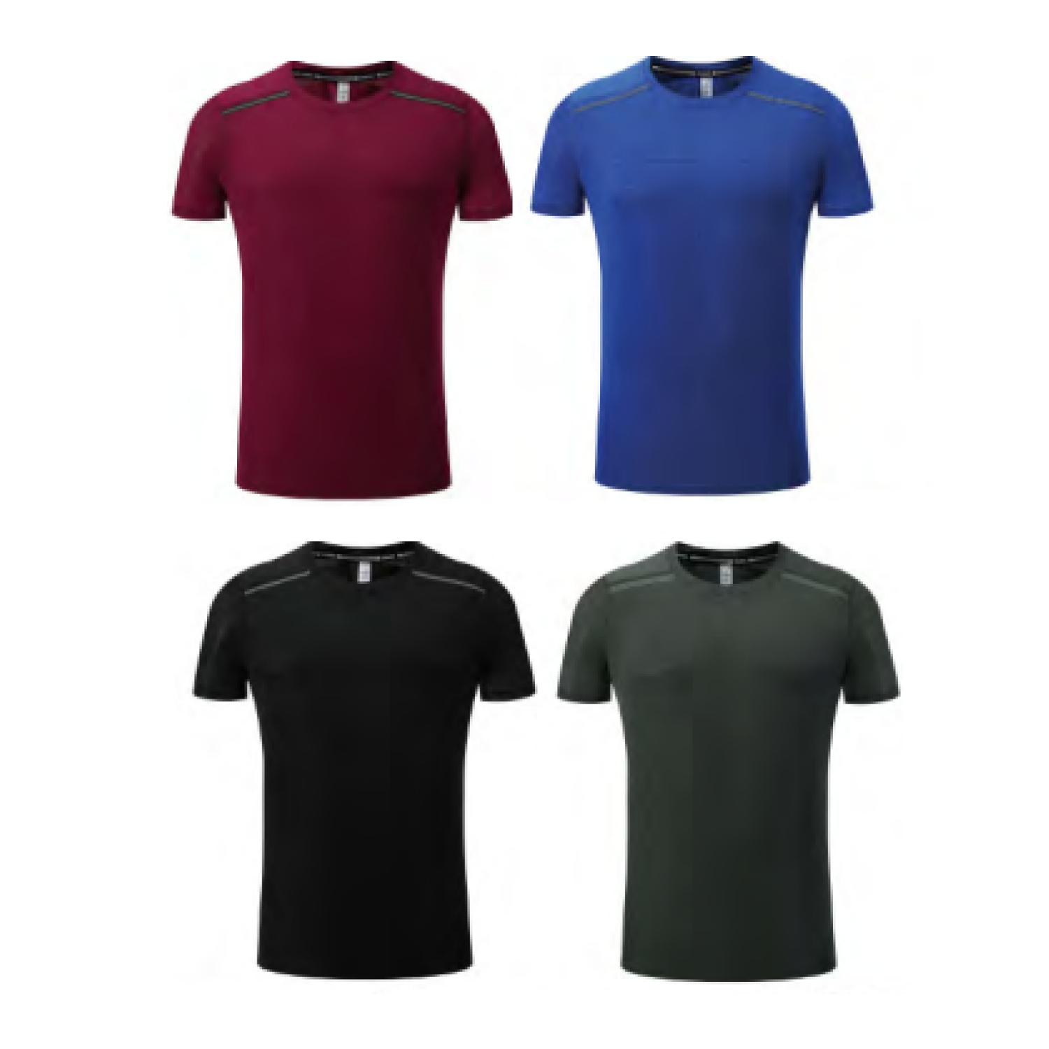 Men's Running Short Sleeve T-Shirt - Stock Style 4 2