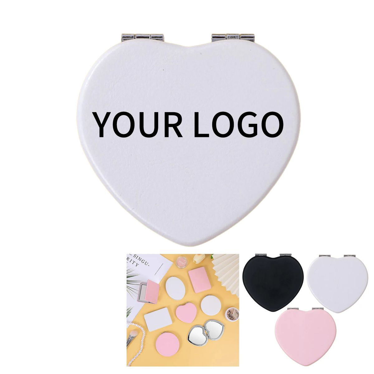 Full Color Print Heart Mirror 2