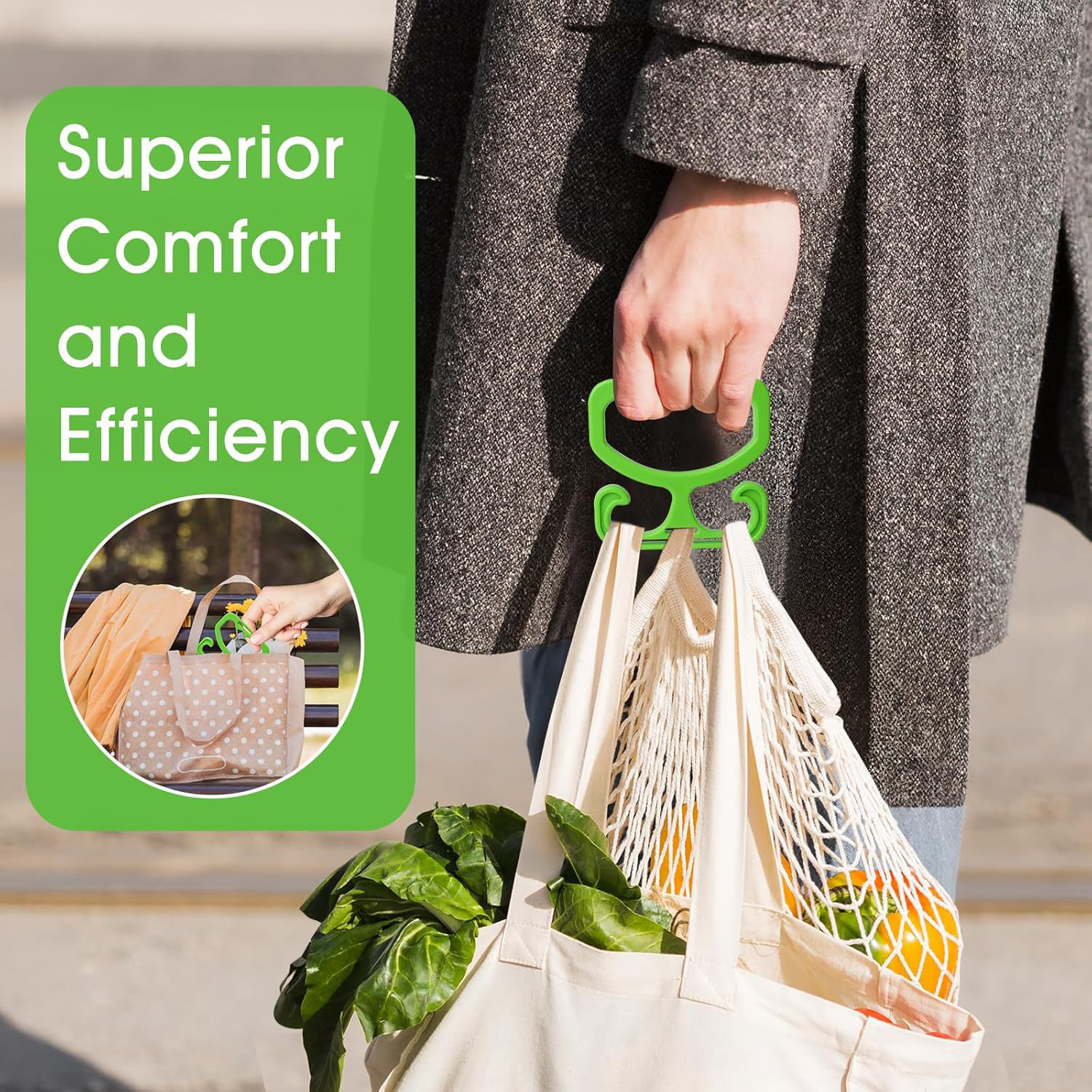 Multipurpose Grocery Shopping Bag Carrier Handle Holder 2