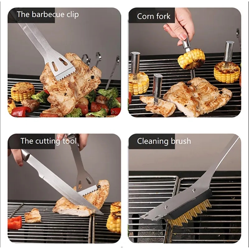 20 PCS BBQ Grilling Tools Set with Storage Bag 3