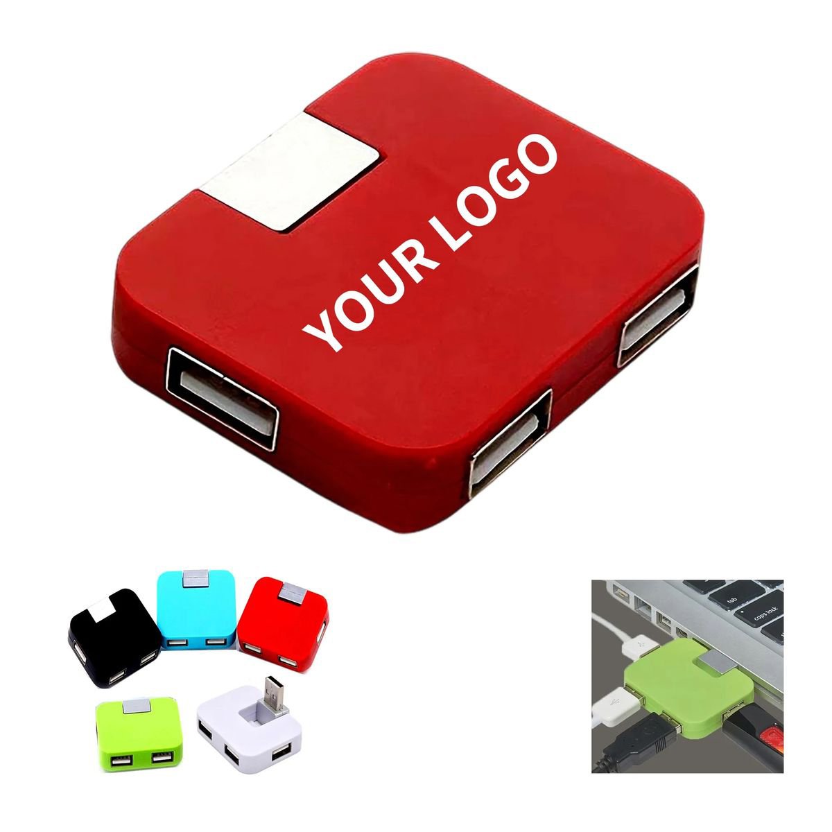 ABS USB Hub with Sleek Compact Profile 1