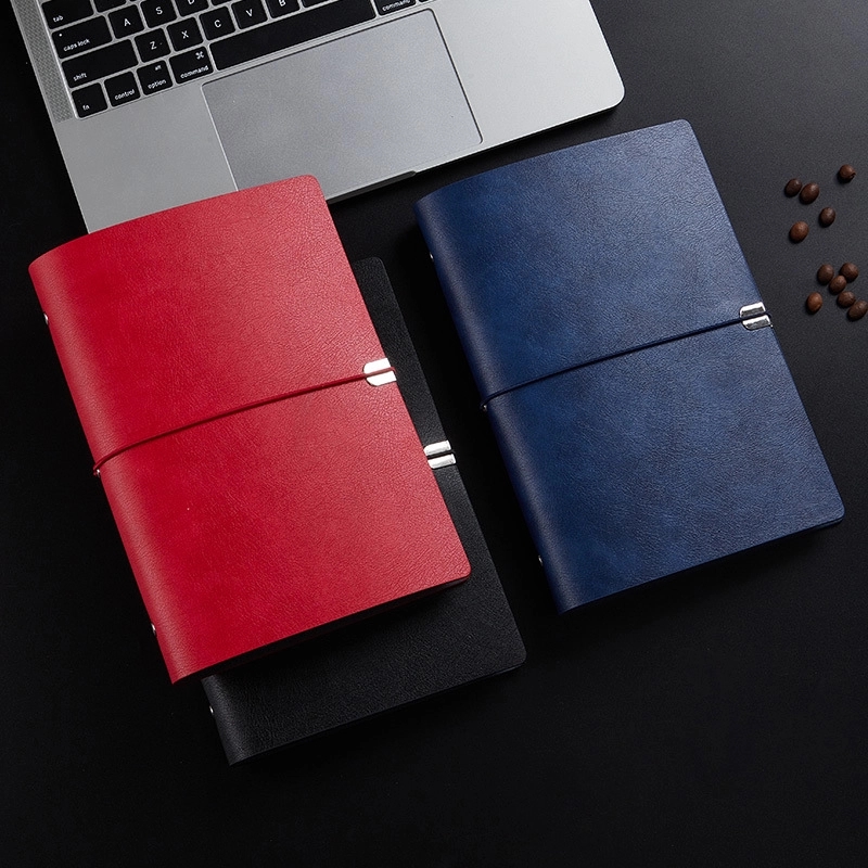 PU Leather A5 Business Travel Journal Binder Notebook 10