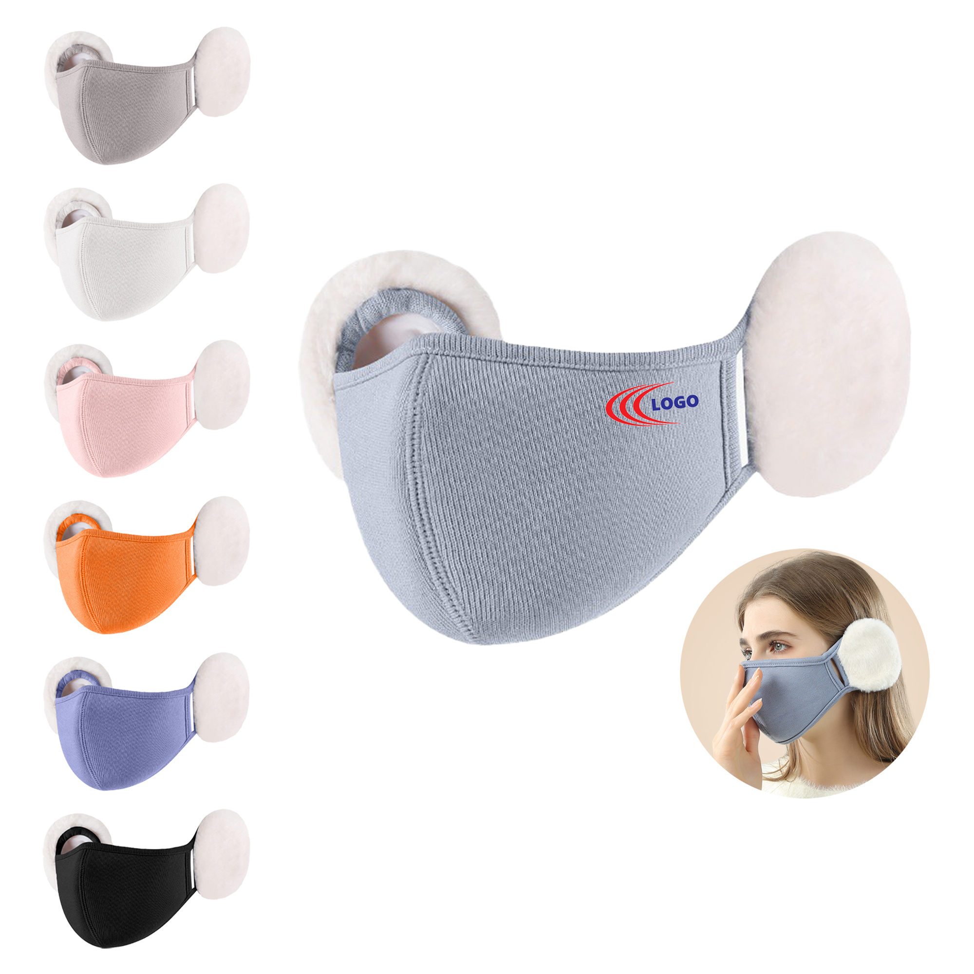 Warm Fleece-Lined Mask with Windproof Ear Covers 1