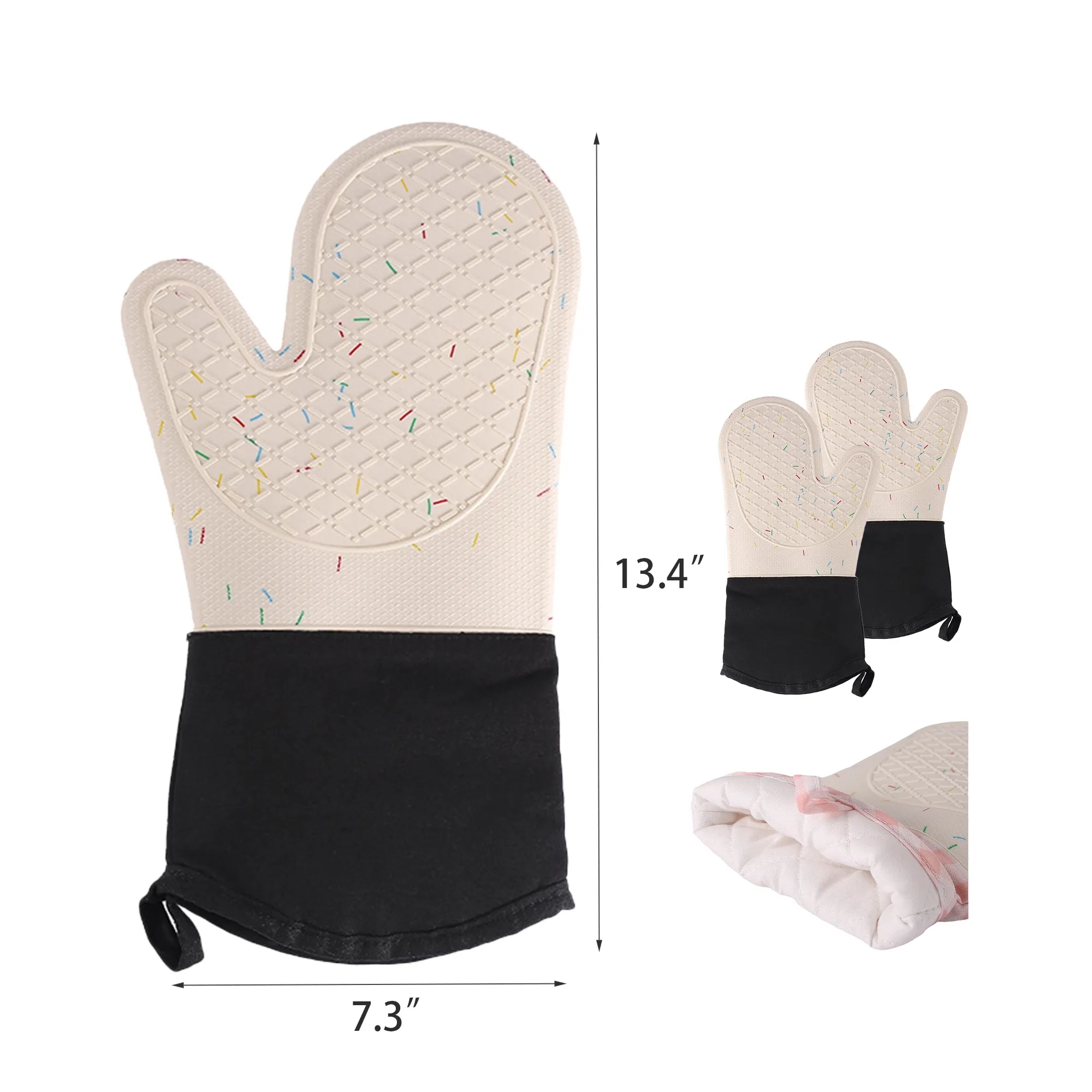 Colorful Sprinkle Silicone Oven Mitt 1