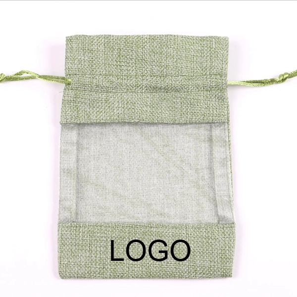Organza Jute Burlap Drawstring Gift Bag 6