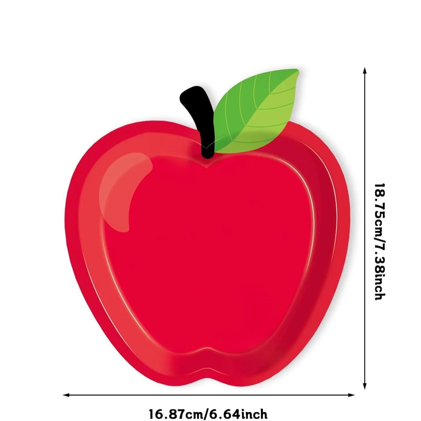 Customized disposable apple dinner plate 4