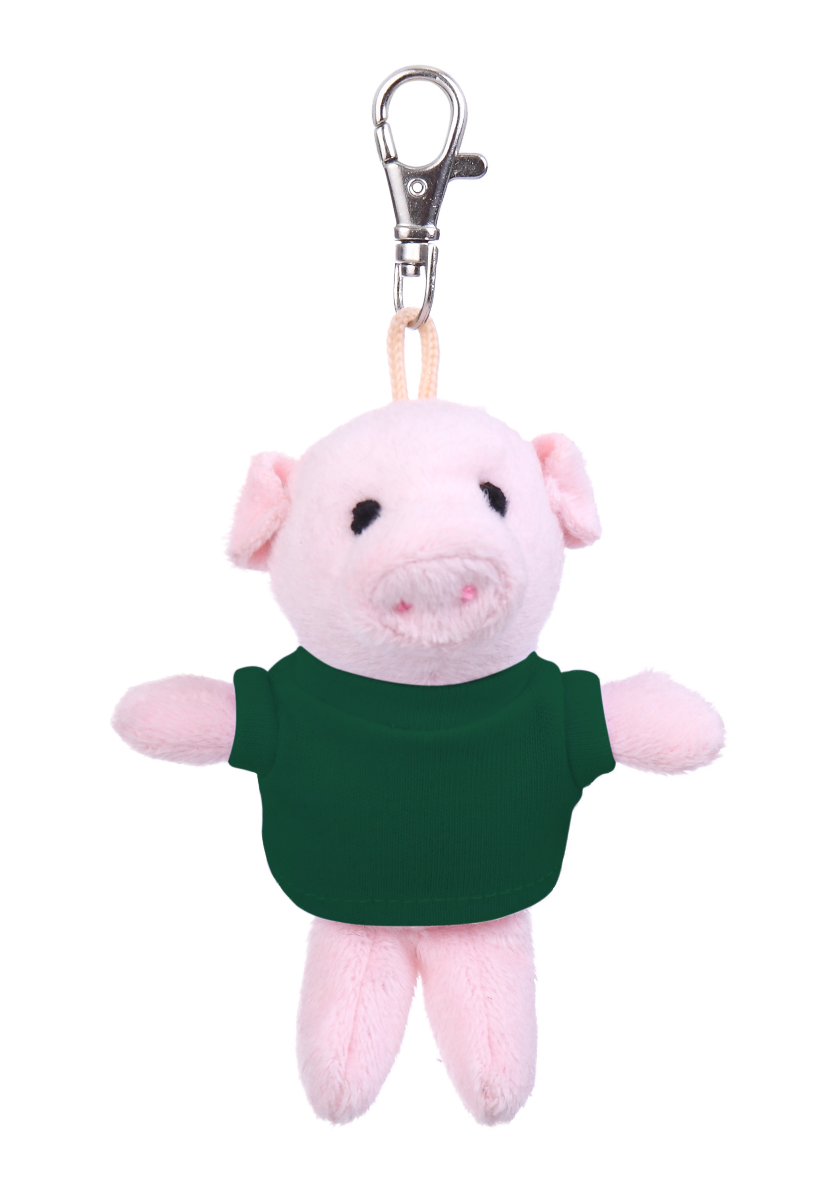 Soft Plush Pig Keychain with Tee 14