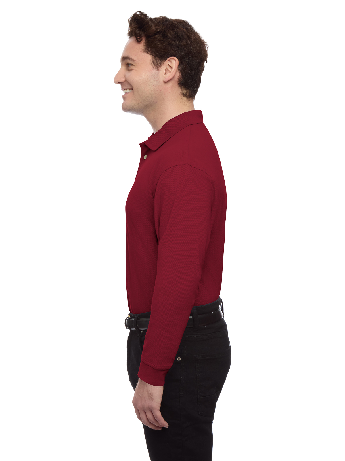 Blue Generation - Men's Pocketless Superblend Long Sleeve Polo 28