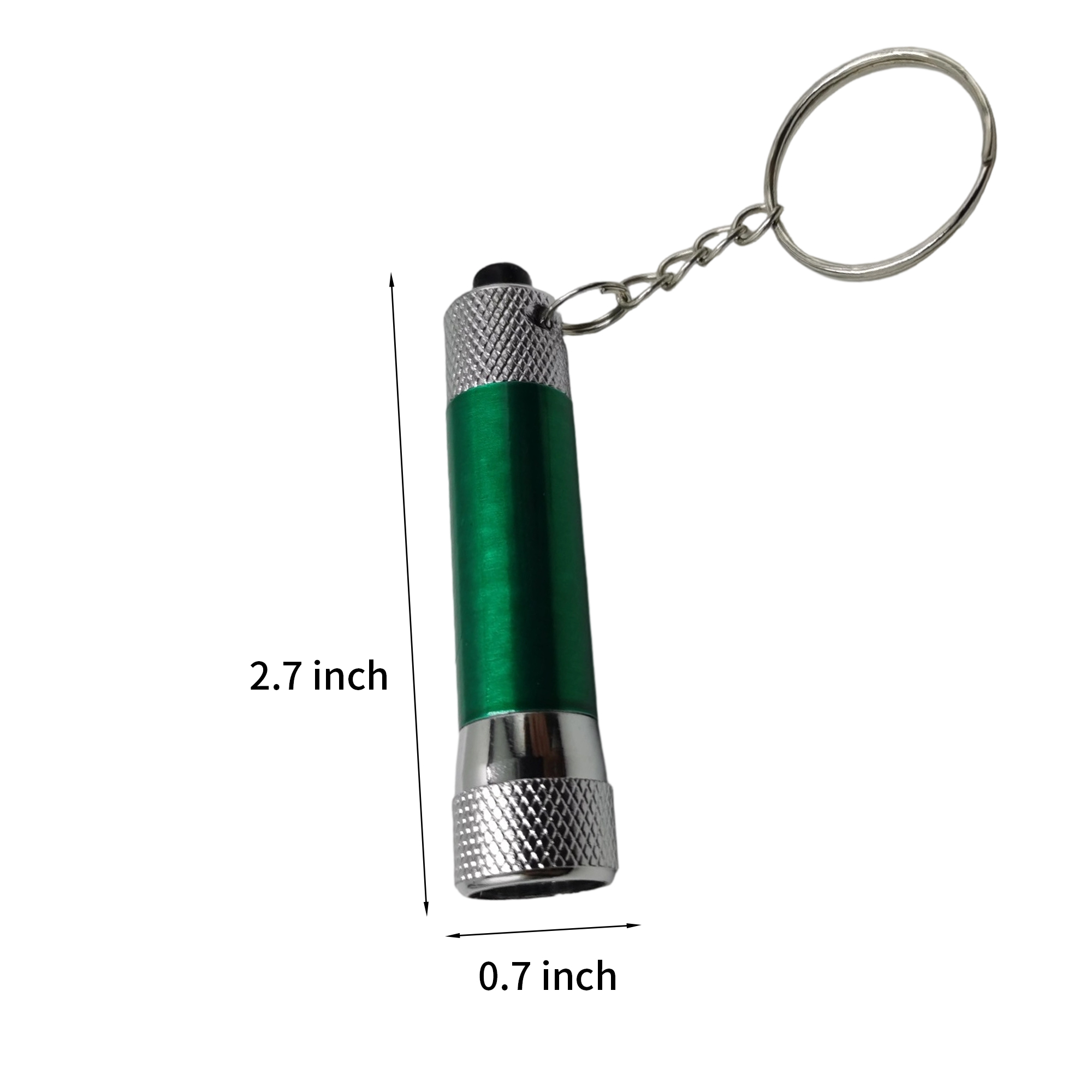 Aluminum Alloy Mini Flashlight With 5 LED And Swivel Keychain 10