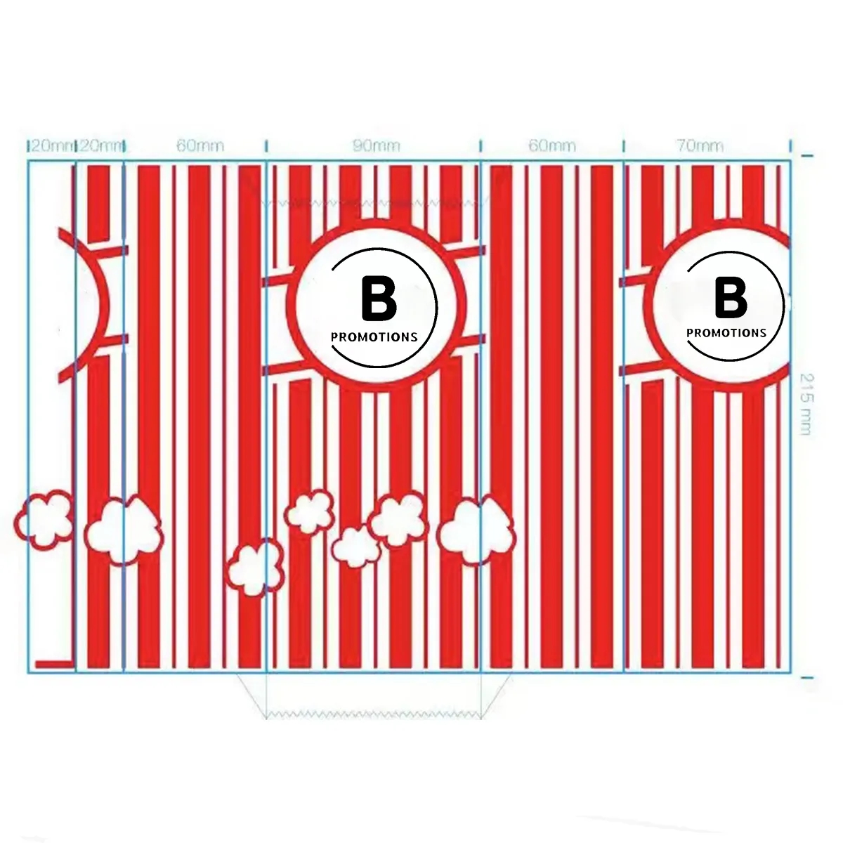 Custom Greaseproof Paper Popcorn Bags 3